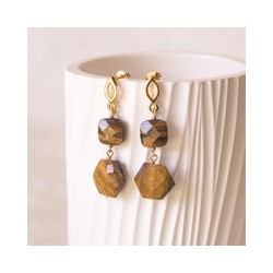 Arete Ella Ojo de Tigre