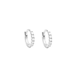 Arracada Tiny con zirconia silver