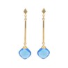 Arete Sarah azul electrico