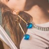 Arete Sarah azul electrico