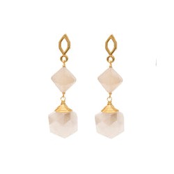 Aretes Ella white