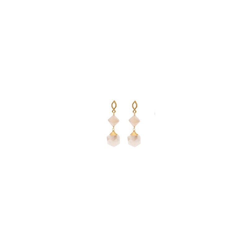 Aretes Ella white