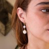 Aretes Ella white