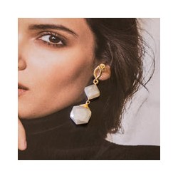 Aretes Ella white