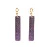 Aretes Lyv labradorita morada