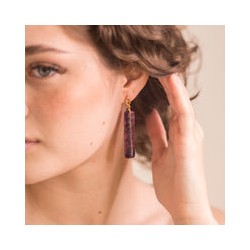 Aretes Lyv labradorita morada