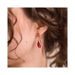 Arete Isa Rojo