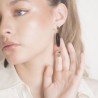 Arete Onix con Cuarzo Rutilado Mix