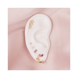 Arete mini Baguette lavanda