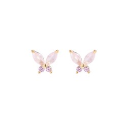 Arete Pink Butterfly