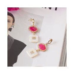 Calcedonia con Madre perla cuadrada