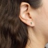 Arete mini Baguette Verde