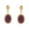 Aretes Ruby rustico