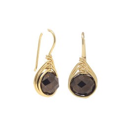 Aretes sencillo de cristal