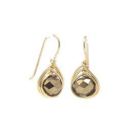Aretes sencillo de cristal