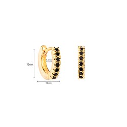 Mini arracada Color Black