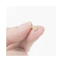 Corazón Plain de oro 10k