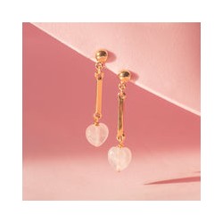 Sarah mini con Corazon cuarzo rosa