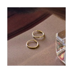 Argollas de oro 10mm