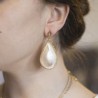 Aretes Gota Grande Madre Perla
