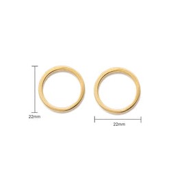 Arete Aro Pegado de Chapa