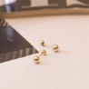 Aretes bolita Oro 10k 3mm