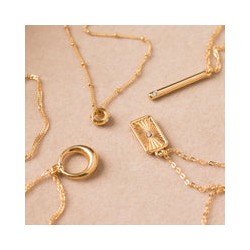 Dije barra con zirconia