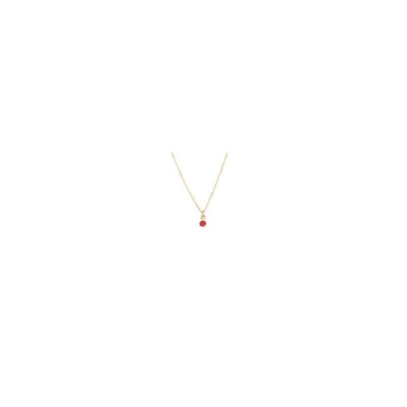 Dije de mini zirconia Roja