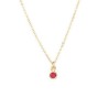 Dije de mini zirconia Roja