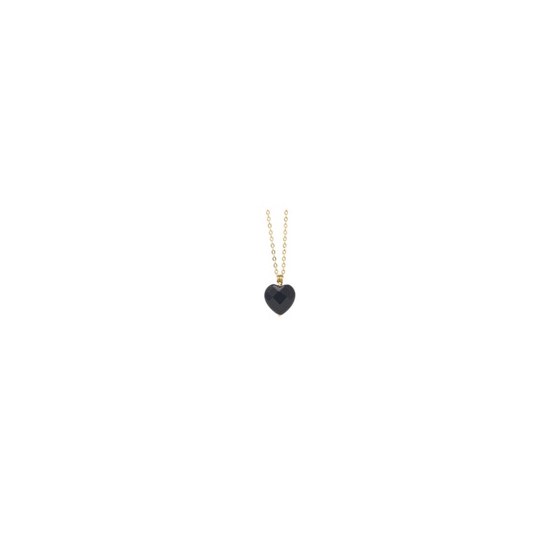 Dije Corazón onix facetado