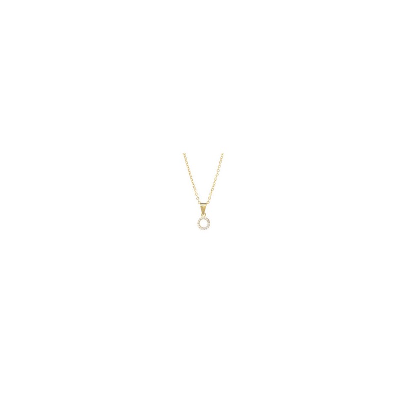 Dije circulo con zirconia