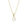 Dije circulo con zirconia