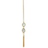 collar largo de perlas