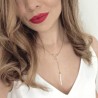 collar triángulo con barra